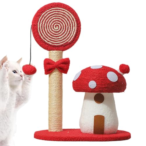 Mushroom Cat Scratcher, Scratch Post Indoor Cute Tower Interactive Toy, Multi Functional Mushroom Poles, Sisal Board Scratcher for Living Room, Pet Furniture for Cats and Kittens Mushroom Cat Scratcher, Scratch Post Indoor Cute Tower Interactive Toy, Multi Functional Mushroom Poles, Sisal Board Scratcher for Living Room, Pet Furniture for Cats and Kittens von Jvjggag