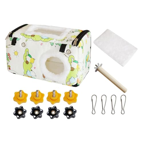 Parrot House for Sleeping, Warm Bird Nest Parrot Bed Parakeet House, Winter Bird Hammock, Bird House Cotton Parakeet Bed, Parrot Nest for Parakeets, Cockatiels, Conures, 10.24x5.51x5.91 inches Parrot House for Sleeping, Warm Bird Nest Parrot Bed Parakeet House, Winter Bird Hammock, Bird House Cotton Parakeet Bed, Parrot Nest for Parakeets, Cockatiels, Conures, 10.24x5.51x5.91 inches von Jvjggag