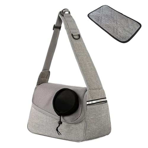 Sling Carrier, Pet Carrier, Dog Carry Bag, Pet Sling Carrier, Shoulder Bag Design Storage Pocket Breathable Material Travel Companion Enhances Comfort Portable Suitable for Cats and Small Dogs von Jvjggag