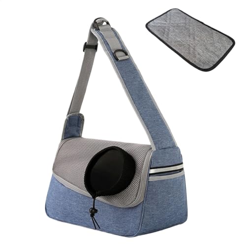Sling Carrier, Pet Carrier, Dog Carry Bag, Pet Sling Carrier, Shoulder Bag Design Storage Pocket Breathable Material Travel Companion Enhances Comfort Portable Suitable for Cats and Small Dogs von Jvjggag