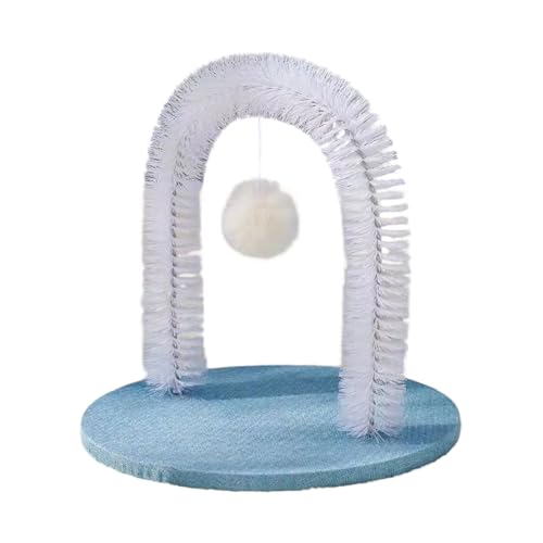 für Katzen, Massagekissen, Haarentferner-Spielzeug, interaktiver Katzenkratzbogen, kleine Rassen, Reise-Langeweile, Linderung von Langeweile, Plüsch-Design, Robustes Design von Jvjggag
