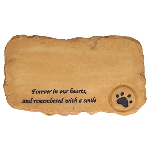 Katzen-Gedenkgeschenke für den Verlust einer Katze, Haustier-Gedenkdekoration, Haustier-Grabmarkierungen, Hunde-Grabmarkierung, Haustier-Grabstein (Zierbeet Typ B (Lieferantenangabe: Sandfarbe)) von Jwthee