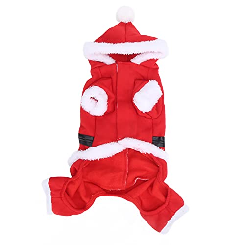 Haustier Weihnachten Santa Claus Kostüm Hund Winter Hoodie Mantel für kleine mittelgroße große Hunde (XL) von Jxngery
