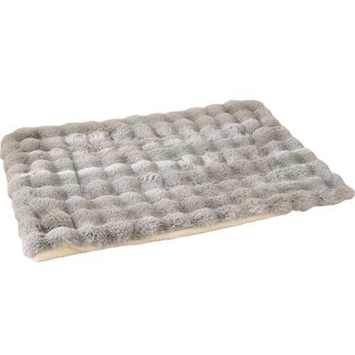 Jyswx Waschbare Plüsch-Hundebett-Matte – weiche und flauschige Matratze mit rutschfester Unterseite, perfekt für kleine bis große Hunde, Grau, 70 x 100 cm Jyswx Waschbare Plüsch-Hundebett-Matte – weiche und flauschige Matratze mit rutschfester Unterseite, perfekt für kleine bis große Hunde, Grau, 70 x 100 cm von Jyswx