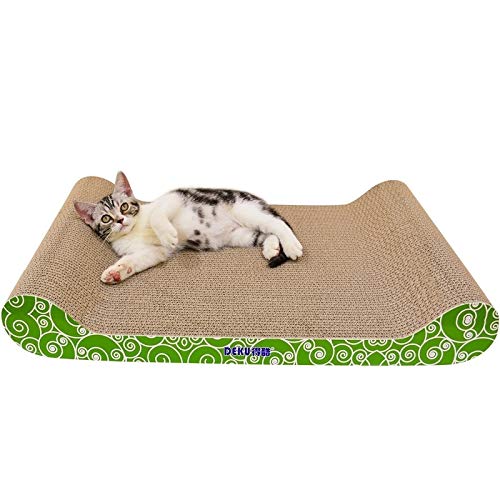 Jyuiipcz CP-417 Rückenfreies Katzensofa aus Wellpapier, Katzenkratzbrett, Schleifklaue, Spielzeug, Größe:69,5 x 38,5 x 9,5 cm Jyuiipcz CP-417 Rückenfreies Katzensofa aus Wellpapier, Katzenkratzbrett, Schleifklaue, Spielzeug, Größe:69,5 x 38,5 x 9,5 cm von Jyuiipcz