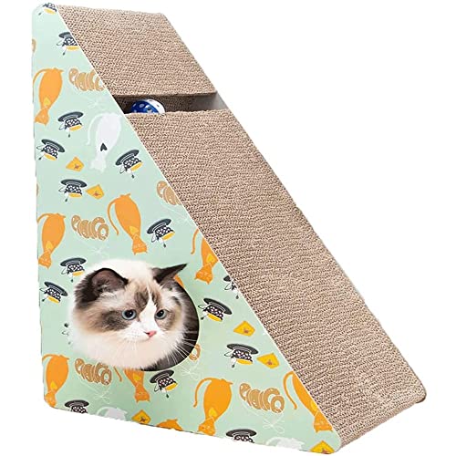 Jyuiipcz Multifunktionales Katzenkratzbrett Dreieckiges Kratzfestes Katzenbett Katzenkrallenspielzeug Wellpappe zum Greifen Schlafen und Unterhaltung Jyuiipcz Multifunktionales Katzenkratzbrett Dreieckiges Kratzfestes Katzenbett Katzenkrallenspielzeug Wellpappe zum Greifen Schlafen und Unterhaltung von Jyuiipcz