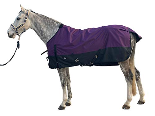 Jyuiipcz Pferdedecke 1200D wasserdicht, für den Winter, warm, Pferdeteppich, Standardhals-Pflegedecke, Himmelblau 74, Dunkelviolett 68 Jyuiipcz Pferdedecke 1200D wasserdicht, für den Winter, warm, Pferdeteppich, Standardhals-Pflegedecke, Himmelblau 74, Dunkelviolett 68 von Jyuiipcz