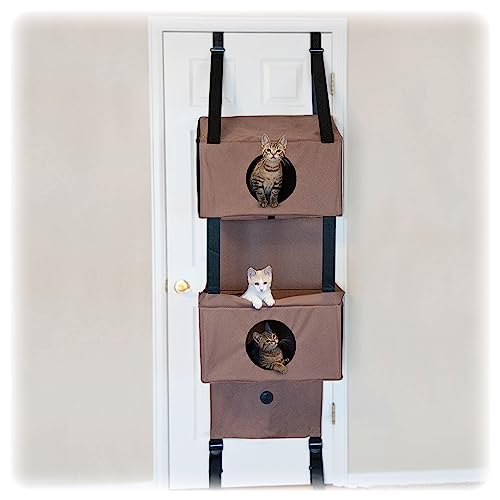 K&H PET PRODUCTS Hangin' Feline Funhouse Katzenmöbel, klein, 178 x 55 x 30 cm, Hellbraun von K&H