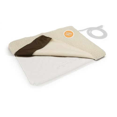 K&H Pet Products Lectro-Soft Ersatzbezug für beheiztes Katzenbett, passend Lectro-Soft kleine Betten (beheiztes Bett separat erhältlich), maschinenwaschbar, weicher Fleece-Bezug, 45,7 x 35,6 von K&H