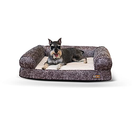 K&H PET PRODUCTS Bomber Memory Sofa Pet Bed Medium Gray 24" x 33" von K&H PET PRODUCTS