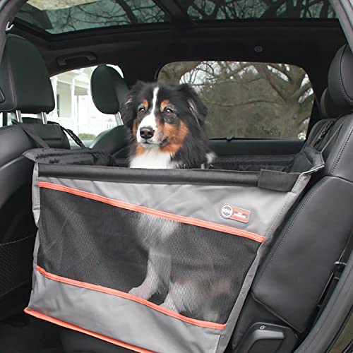 K&H PET PRODUCTS Buckle N' Go Autositz für Haustiere, großer Hundeautositz, 53 x 48 x 48 cm, Grau, 100538738 von K&H PET PRODUCTS