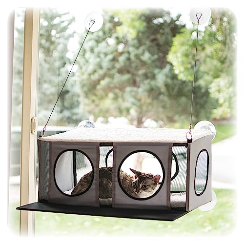 K&H Pet Products Katzenfensterstange für große Katzen, EZ Mount Penthouse Fensterbank Katzenbett, Stabile Katzenhängematte für Fenster, Katzensitzstange Katzenregal, Katzenfensterbett Katzenmöbel, K&H Pet Products Katzenfensterstange für große Katzen, EZ Mount Penthouse Fensterbank Katzenbett, Stabile Katzenhängematte für Fenster, Katzensitzstange Katzenregal, Katzenfensterbett Katzenmöbel, von K&H