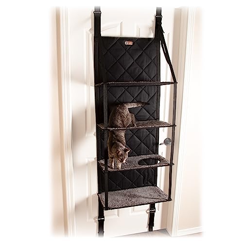 K&H Pet Products Hangin' Kratzbaum – Türmontierte Kletterkatze, Wandstange, Möbel, Katzenhängematte für den Innenbereich, hängendes/erhöhtes Bett, 4 Etagen, grau, 30,5 x 55,9 x 165,9 cm K&H Pet Products Hangin' Kratzbaum – Türmontierte Kletterkatze, Wandstange, Möbel, Katzenhängematte für den Innenbereich, hängendes/erhöhtes Bett, 4 Etagen, grau, 30,5 x 55,9 x 165,9 cm von K&H