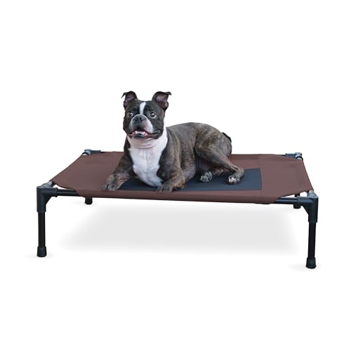 K&H PET PRODUCTS Kühlendes erhöhtes Hundebett für den Außenbereich, erhöhtes Hundebett mit waschbarem, atmungsaktivem Netz, Hundebett, rutschfeste Gummifüße, tragbares Hundebett, für drinnen und K&H PET PRODUCTS Kühlendes erhöhtes Hundebett für den Außenbereich, erhöhtes Hundebett mit waschbarem, atmungsaktivem Netz, Hundebett, rutschfeste Gummifüße, tragbares Hundebett, für drinnen und von K&H