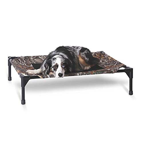 K&H PET Products Kühlendes erhöhtes Hundebett für den Außenbereich, erhöhtes Hundebett mit waschbarem, atmungsaktivem Netz, Hundebett, rutschfeste Gummifüße, tragbares Hundebett, Outdoor-Hundebett, K&H PET Products Kühlendes erhöhtes Hundebett für den Außenbereich, erhöhtes Hundebett mit waschbarem, atmungsaktivem Netz, Hundebett, rutschfeste Gummifüße, tragbares Hundebett, Outdoor-Hundebett, von K&H
