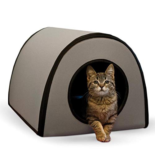 K&H Pet Products Thermo Mod Kitty Shelter Beheiztes Katzenhaus für draußen im Winter, isoliert, wasserdicht, beheizter Boden, waschbarer Bezug, Sicherheitsliste – klein, 53,3 x 35,6 x 33 cm, Grau, 20 K&H Pet Products Thermo Mod Kitty Shelter Beheiztes Katzenhaus für draußen im Winter, isoliert, wasserdicht, beheizter Boden, waschbarer Bezug, Sicherheitsliste – klein, 53,3 x 35,6 x 33 cm, Grau, 20 von K&H