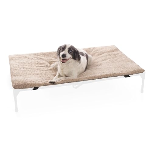 K&H Pet Products Hundebettunterlage (Kinderbett separat erhältlich), Komfortbett XL erhöhte Hundebetten, weich und flauschig, sichere Passform, maschinenwaschbar, tragbar, extragroß, 127 x 81 K&H Pet Products Hundebettunterlage (Kinderbett separat erhältlich), Komfortbett XL erhöhte Hundebetten, weich und flauschig, sichere Passform, maschinenwaschbar, tragbar, extragroß, 127 x 81 von K&H