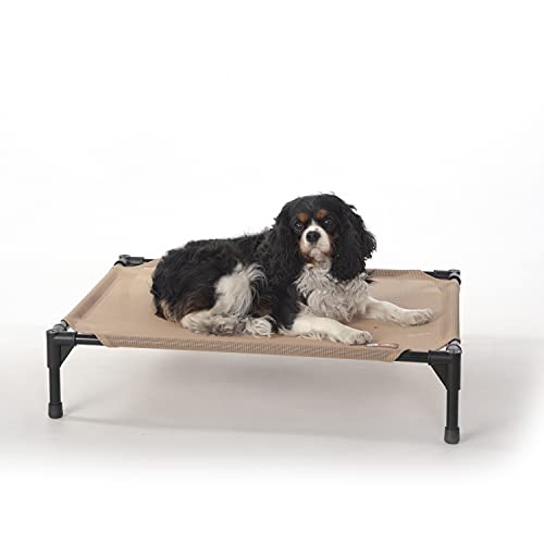 K&H PET PRODUCTS Original Pet Cot Elevated Pet Bed All Season Tan Mesh Medium 25 X 32 X 7 Inches von K&H PET PRODUCTS