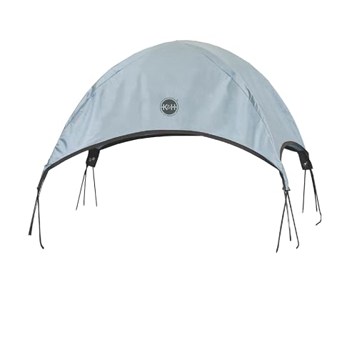 K&H Pet Products Haustierbett Schattenhimmel für erhöhte Hundebetten im Freien, Hundesonnenschirm für Hundebetten (separat erhältlich), Grau, Größe L 107,7 x 76,2 cm von K&H