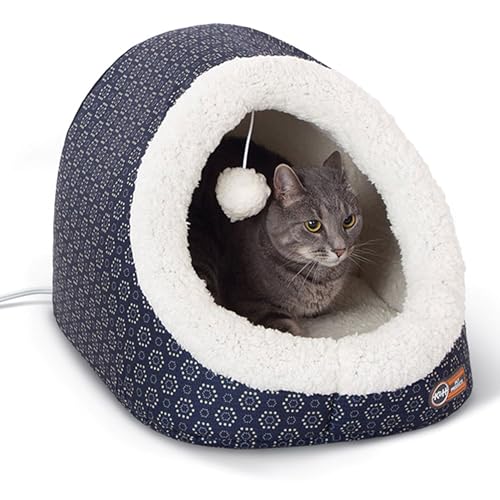 K&H Pet Products Thermo-Pet Cave Katzenbett, beheizt, Marineblau, Geo-Blume, 43,2 x 38,1 x 33 cm K&H Pet Products Thermo-Pet Cave Katzenbett, beheizt, Marineblau, Geo-Blume, 43,2 x 38,1 x 33 cm von K&H