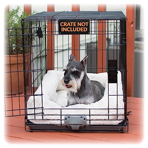 K&H Pet Products Ultra Plush Deluxe Nackenrolle, Hundebett für mittelgroße Kisten, Zwinger und Käfige, weich, tragbar, maschinenwaschbar, Fleece, Größe M K&H Pet Products Ultra Plush Deluxe Nackenrolle, Hundebett für mittelgroße Kisten, Zwinger und Käfige, weich, tragbar, maschinenwaschbar, Fleece, Größe M von K&H