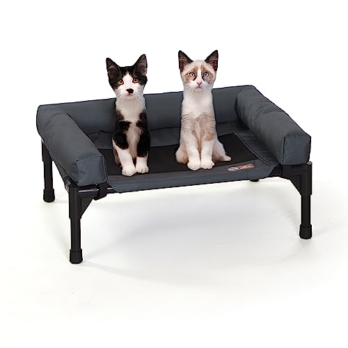 k&h pet products Original Bolster Pet Cot Elevated Pet Bed with Removable Bolsters Charcoal/Black Mesh Small 17 X 22 X 7 Inches k&h pet products Original Bolster Pet Cot Elevated Pet Bed with Removable Bolsters Charcoal/Black Mesh Small 17 X 22 X 7 Inches von K&H