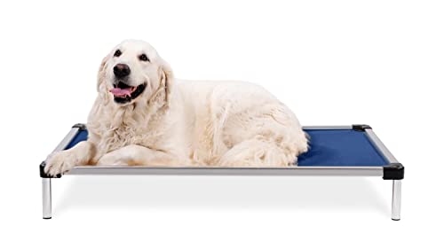 K9 Ballistics Hundebett, kaufest, erhöht, groß, kaufest, Aluminium, ballistisches Ripstop-Gewebe, unzerstörbar, strapazierfähig, passt in L-Boxen, 104,1 x 68,6 cm, Blauquarz K9 Ballistics Hundebett, kaufest, erhöht, groß, kaufest, Aluminium, ballistisches Ripstop-Gewebe, unzerstörbar, strapazierfähig, passt in L-Boxen, 104,1 x 68,6 cm, Blauquarz von K9 Ballistics