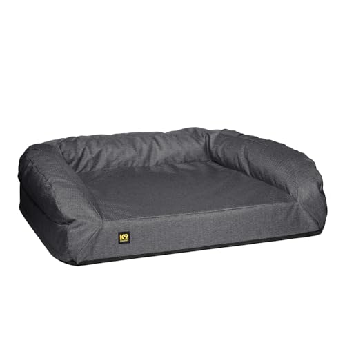 K9 Ballistics Orthopädisches Sofa-Hundebett mit abnehmbarem und waschbarem Bezug, strapazierfähig, wasserabweisend, mit rutschfester Unterseite, klein, Titan-Premium-Finish K9 Ballistics Orthopädisches Sofa-Hundebett mit abnehmbarem und waschbarem Bezug, strapazierfähig, wasserabweisend, mit rutschfester Unterseite, klein, Titan-Premium-Finish von K9 Ballistics