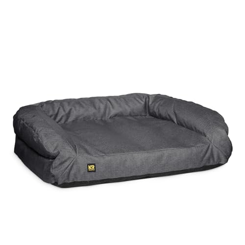K9 Ballistics Robustes Nackenrolle, Sofa, Hundebett mit abnehmbarem, waschbarem Bezug, langlebig, wasserabweisend, mit rutschfester Unterseite, Größe XXL, Titan-Premium-Finish K9 Ballistics Robustes Nackenrolle, Sofa, Hundebett mit abnehmbarem, waschbarem Bezug, langlebig, wasserabweisend, mit rutschfester Unterseite, Größe XXL, Titan-Premium-Finish von K9 Ballistics