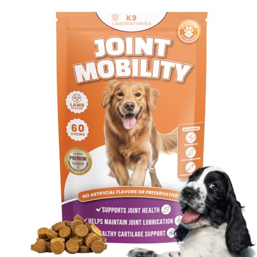 K9 Laboratories Joint Mobility | Gelenk-Chews für Hunde | Gelenk Hunde-Leckerlis mit Kollagen II, Glucosamin, MSM, Kurkuma & Grünlippmuschel | Natürliches Nahrungsergänzungsmittel K9 Laboratories Joint Mobility | Gelenk-Chews für Hunde | Gelenk Hunde-Leckerlis mit Kollagen II, Glucosamin, MSM, Kurkuma & Grünlippmuschel | Natürliches Nahrungsergänzungsmittel von K9 Laboratories