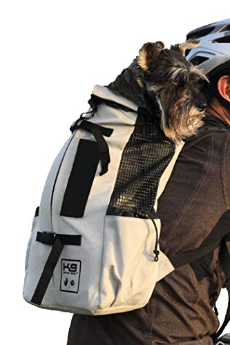 K9 Sport Sack | Hunde Tragerucksack für kleine und mittelgroße Tiere | Vorwärts gerichteter Verstellbarer Hunderucksack | Vollständig belüftet | Tierärztlich zugelassen (Large, Air - Charcoal Grey) von K9 Sport Sack