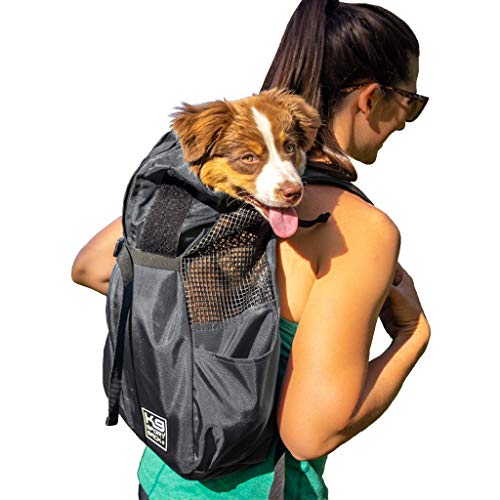 K9 Sport Sack Trainer | Hunde Tragetasche Hunderucksack für kleine und mittelgroße Tiere | Vorwärts gerichteter Verstellbarer Hunde Tragerucksack | Tierärztlich zugelassen (Small, Irongate) von K9 Sport Sack