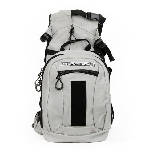 K9 Sport Sack Verstellbarer Hundetragerucksack (Medium, Plus 2 - Hellgrau) von K9 Sport Sack