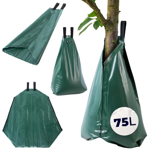 KADAX Baumbewässerungssack 75 L, Bewässerungsbeutel für Bäume, Wassersack zur effizienten Bewässerung von Bäumen im Garten, Bewässerungssack für Baum von KADAX