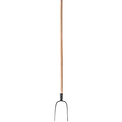 KADAX Heugabel aus Stahl, Gabel mit langem Stiel aus Holz, Forke, Gartenforke, Spatengabel, Grabegabel, Drahtgabel, Gartengabel, Dunggabel (2 Zinken) von KADAX