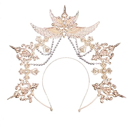 KADSXIYA Zartes Cosplay Engelsflügel-Haarband für Erwachsene, Bankett-Stil, Make-up-Haardekoration KADSXIYA Zartes Cosplay Engelsflügel-Haarband für Erwachsene, Bankett-Stil, Make-up-Haardekoration von KADSXIYA