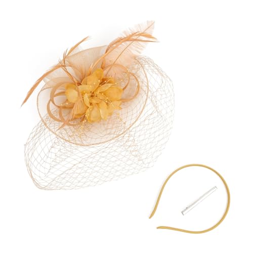 KADSXIYA Zartes mittelalterliches Haarband aus Federn und Garn für Damen, Festival, Abschlussball, Party von KADSXIYA