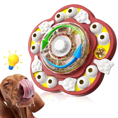 KADTC Dog Puzzle Toys for Medium/Large Dogs Slow Blow Puzzles Feeder Food Dispenser Treat Feeding Level 3 in 1 Puppy Interactive Games Boredom Mental Stimulating Brain Toy Mental Stimulation B von KADTC