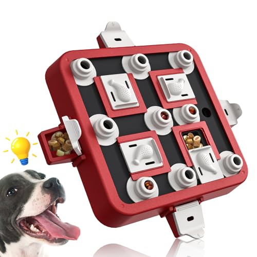 KADTC Hunde-Puzzle-Spielzeug für kleine/mittelgroße/große Hunde, geistige Stimulation, Langeweile, Busters, Welpen, Gehirnspielzeug, beschäftigt, Anreicherung, Puzzles, Futterspender, Futtermittel, von KADTC