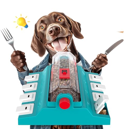 KADTC Hundespielzeug, Puzzle, mittelgroß/extra/groß, selbstspielend, Spinning N' Eat, Futterkapazität 400 g, verstellbar, langsamer Feeder FR KADTC Hundespielzeug, Puzzle, mittelgroß/extra/groß, selbstspielend, Spinning N' Eat, Futterkapazität 400 g, verstellbar, langsamer Feeder FR von KADTC