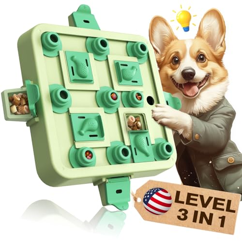 KADTC Intelligenzspielzeug für Hunde, interaktives Hundespielzeug gegen Langeweile, Leckerli-Puzzle zur mentalen Stimulation für Welpen und kleine, mittelgroße und große Hunde KADTC Intelligenzspielzeug für Hunde, interaktives Hundespielzeug gegen Langeweile, Leckerli-Puzzle zur mentalen Stimulation für Welpen und kleine, mittelgroße und große Hunde von KADTC