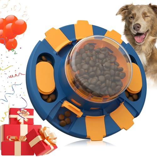 QQQNG Hunde-Puzzle-Spielzeug Hunde Gehirnstimulation geistig stimulierendes Spielzeug Anfänger Welpen Leckerli Futterspender Advanced Level 2 in 1 Interaktive Spiele für kleine/mittel/große aggressive von KADTC