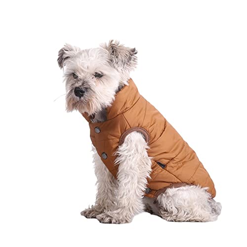 Hundekleidung Winter Kleine mittelgroße Hundekleidung Haustiermantel Yorkie Jacke Warme Weste für große Hunde Haustiere-L von KAFRON