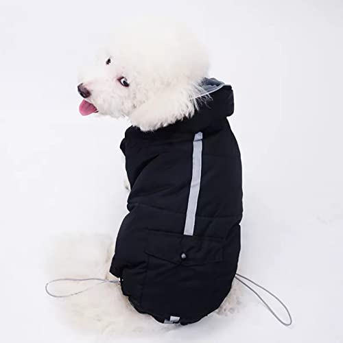KAFRON Hundekleidung wasserdichte Jacken für kleine mittlere Hunde Warme Kapuzenpullover Welpenkleidung Chihuahua Outfits Winter Haustiere-M von KAFRON