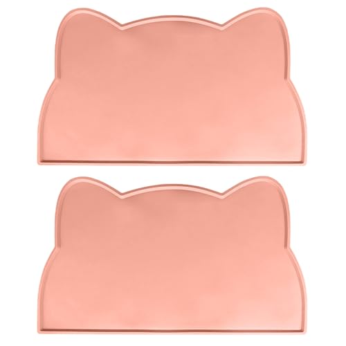 2pcs Hunde Schüsselfütterungsmatte Mit Erhöhten Kanten Silikon Skidfestes Wasserdichtes Haustier Futter Fütterungskissen Fütterungsschale Placemat Katzen Fütterungsmatte Große Katzen Fütterungsmatte 2pcs Hunde Schüsselfütterungsmatte Mit Erhöhten Kanten Silikon Skidfestes Wasserdichtes Haustier Futter Fütterungskissen Fütterungsschale Placemat Katzen Fütterungsmatte Große Katzen Fütterungsmatte von KAHDGSS