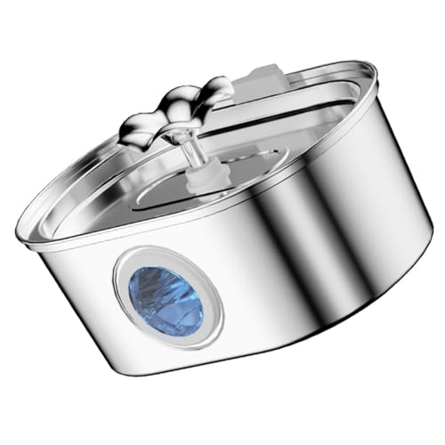 Automatische Haustier Wasserbrunnen Elektrischer Wasserer Schüssel Wasserspender Für Katzen Hundereiniger Edelstahl Brunnen Ruhiges Haustier von KAHDGSS