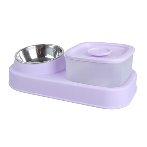 Elegantes Katzennapf, Futternapf, Set, Leckerli-Wasserspender, Behälter, 2-in-1-Schüsseln, Haustier-Utensilien-Spender von KAHDGSS