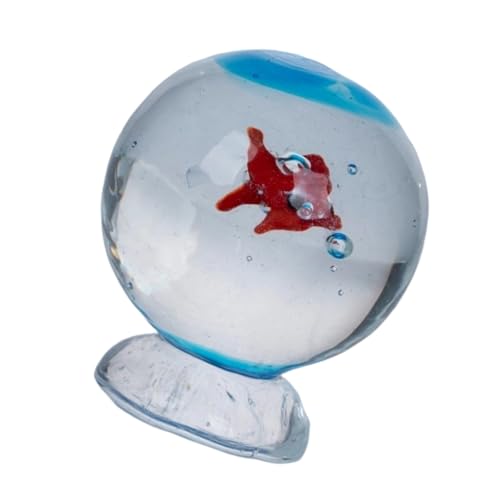 Glasfischtanks Figuren Sammlerstücke Figur Glasfischtanks Statue Für Home Office Schlafzimmer Aquarium Dekoration Tischplatte Herzstück Herzstück von KAHDGSS