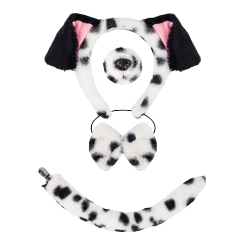 Hundekostümzubehör Beinhaltet Hundeohrstirnband Schwanznase Bowtie Rock Für Kinder Teen Adult Halloween Cosplay Hundekostümzubehör Beinhaltet Hundeohrstirnband Schwanznase Bowtie Rock Für Kinder Teen Adult Halloween Cosplay von KAHDGSS