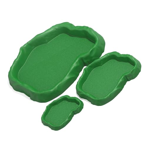 KAHDGSS 3pcs Plastik Reptilien Habitatschale Mehrzweck Fütterungs Und Badebehälter Futterschale Feeder Für Terrarien Dekoration Multifunktionale Reptilien Schüssel KAHDGSS 3pcs Plastik Reptilien Habitatschale Mehrzweck Fütterungs Und Badebehälter Futterschale Feeder Für Terrarien Dekoration Multifunktionale Reptilien Schüssel von KAHDGSS